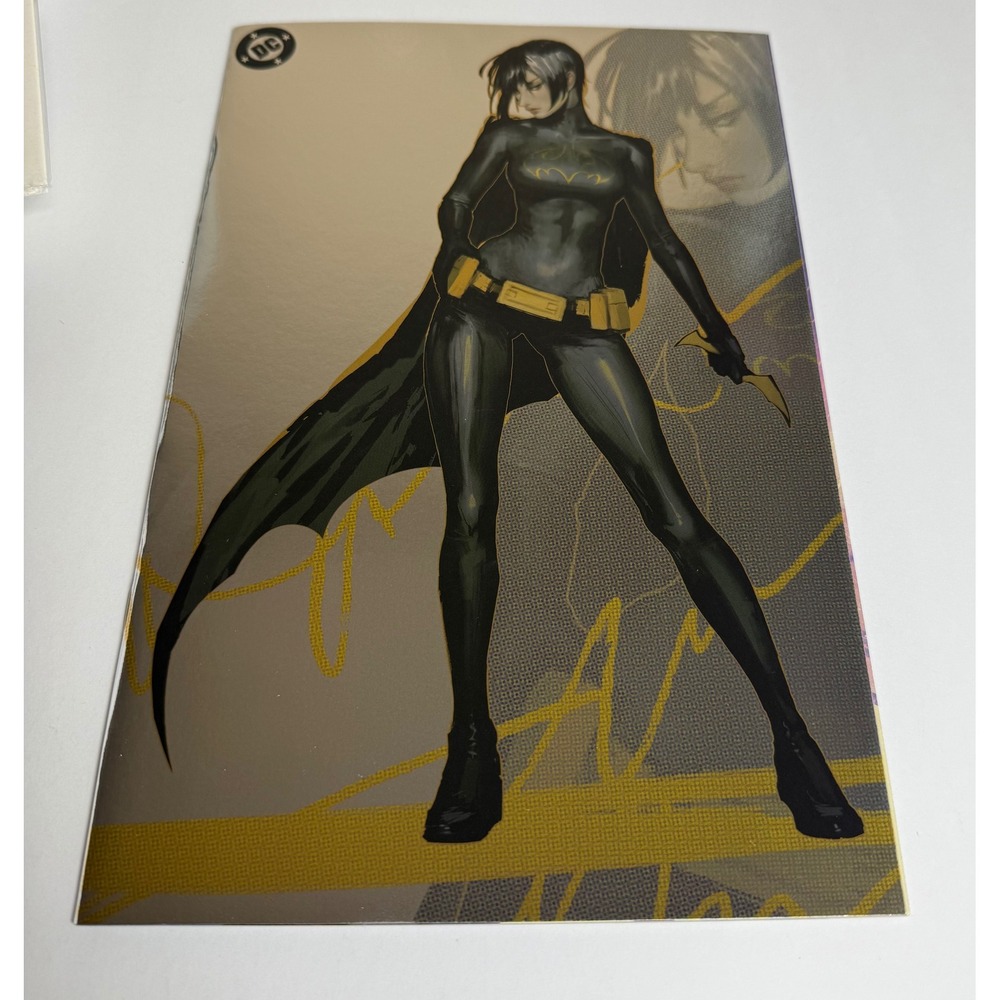 DC Comics Batgirl Cassandra Cain Metallic Silver Foil Art Comic Collectible